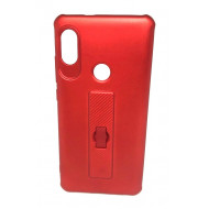 Capa De Silicone Motomo Con Anillo De Dedo Para Xiaomi Redmi Note 5 Pro Rojo